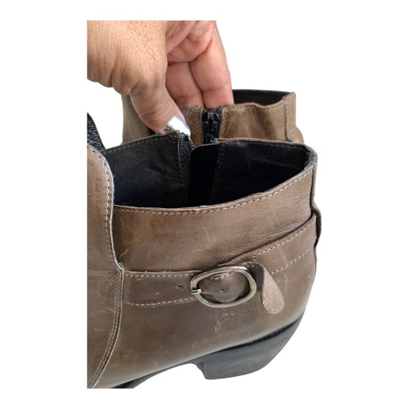 Boemos Womens Brown Leather Ankle‎ Boots Made in Italy Sz 40/US 9 - Picture 5 of 5